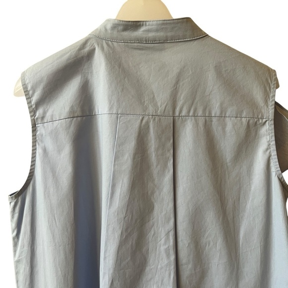 ZERO DEGREE CELSIUS RUFFLE SLEEVELESS SHIRT FEMININE PLAYFUL ELEGANT STATEMENT - Picture 6 of 10